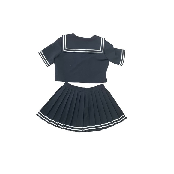 Sailor Pleated Skirt Set, Size M - Picture 2 of 4